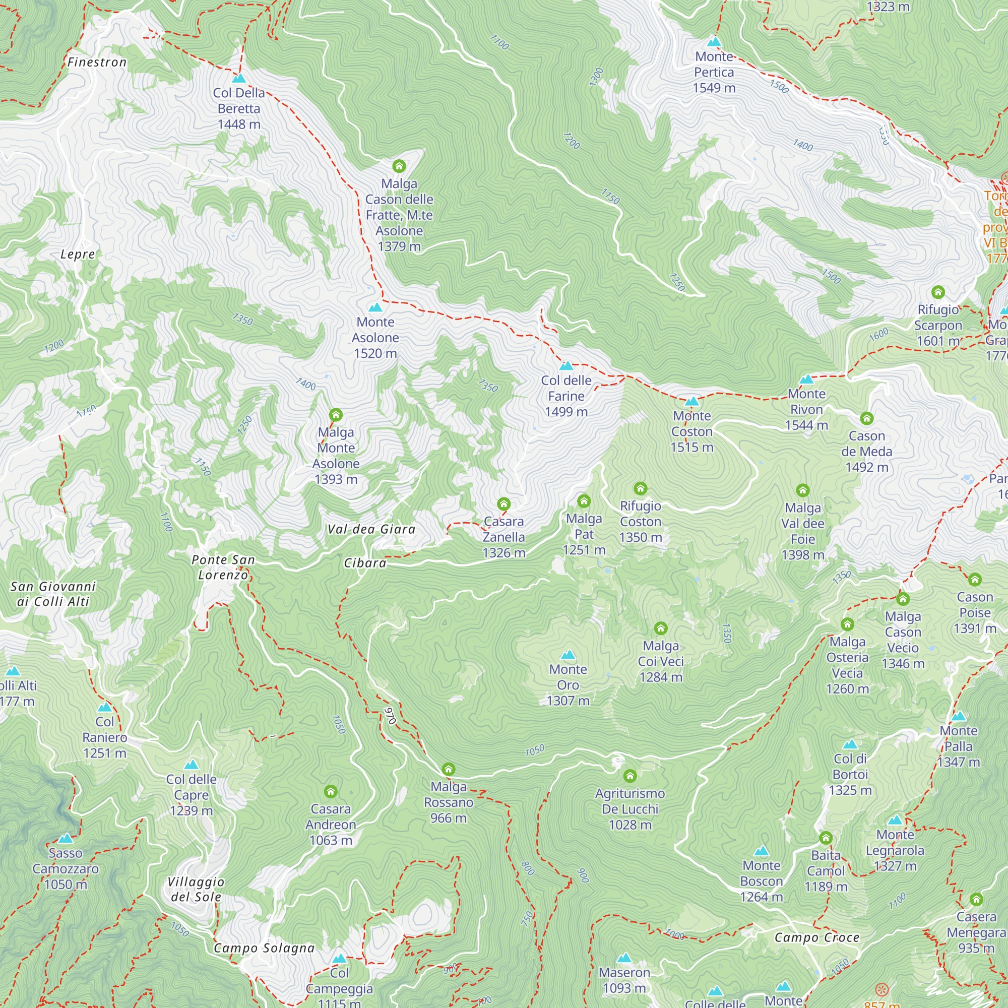 Casara Zanella map