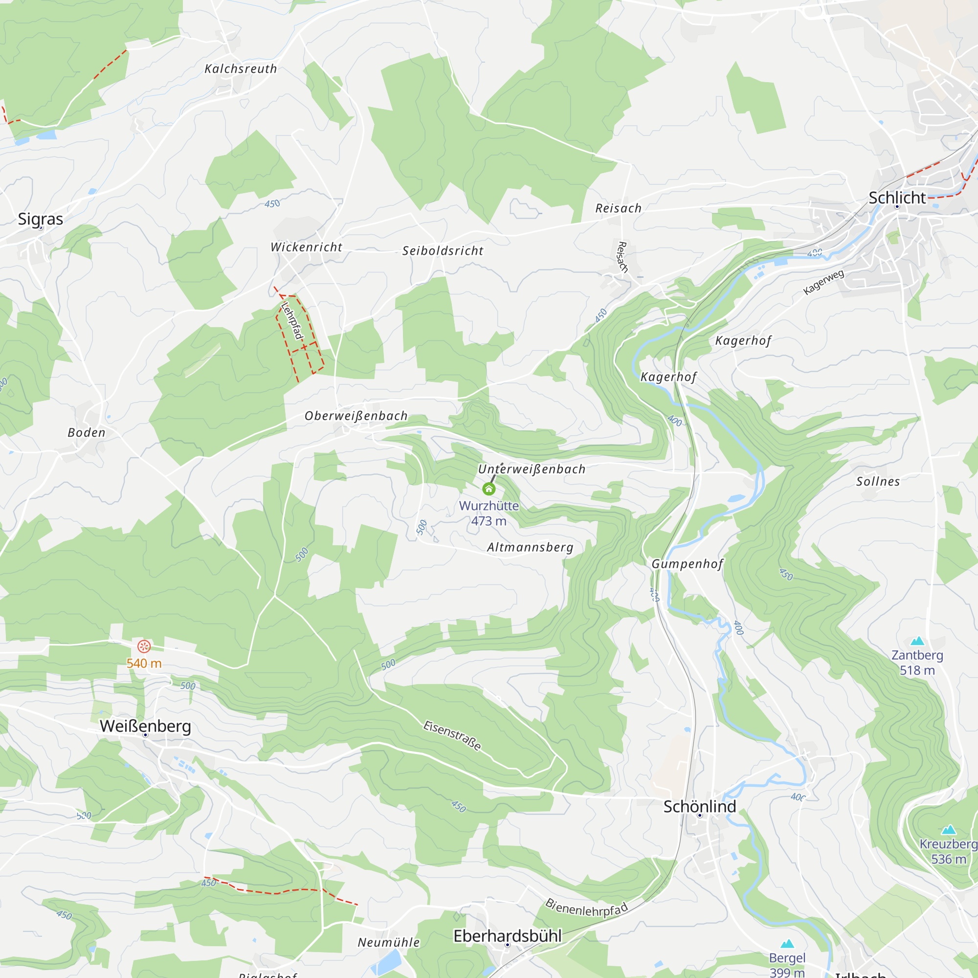 Wurzhütte map