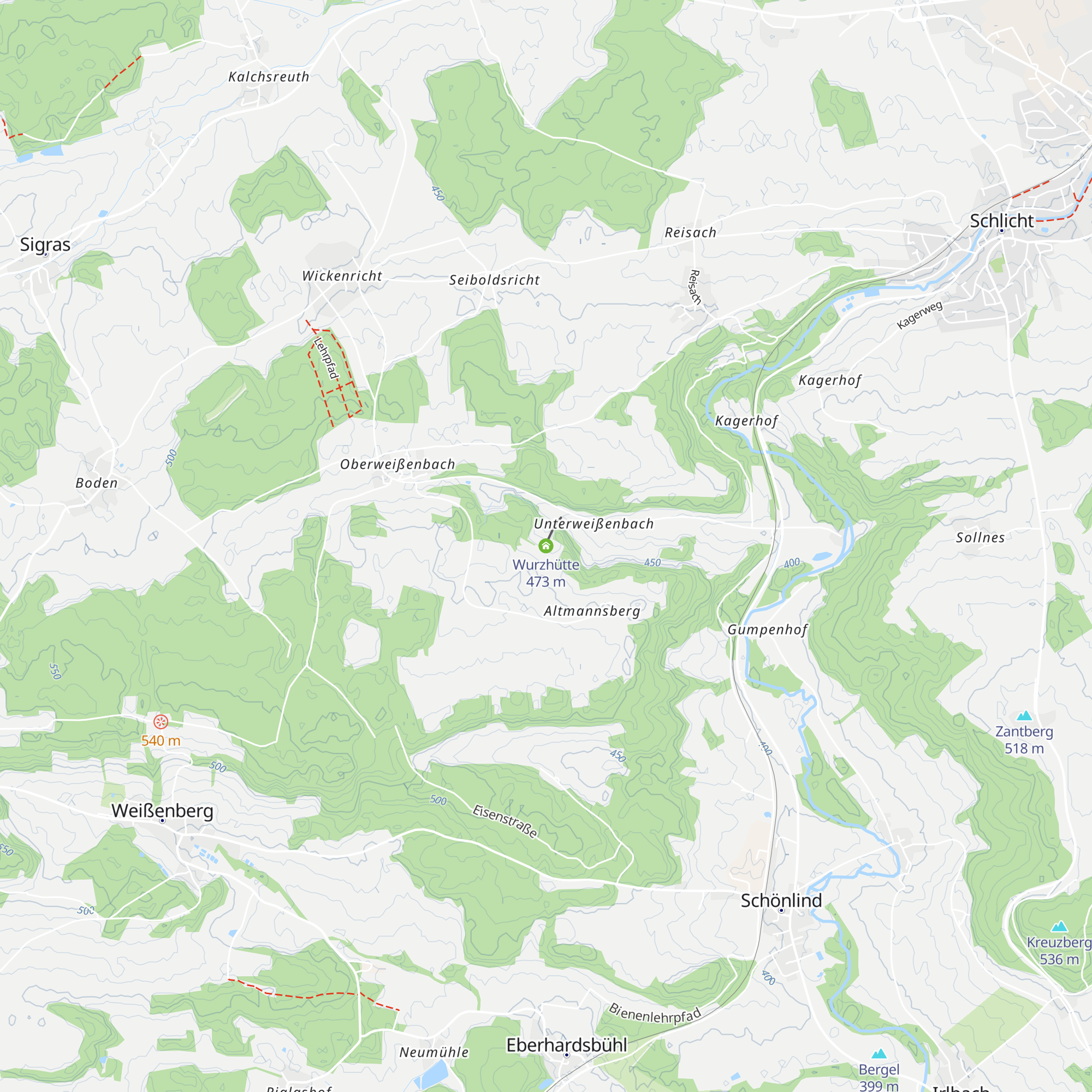 Wurzhütte map
