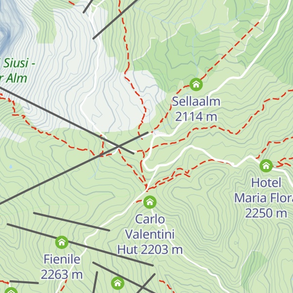 Map of Passo Sella Mountain Resort