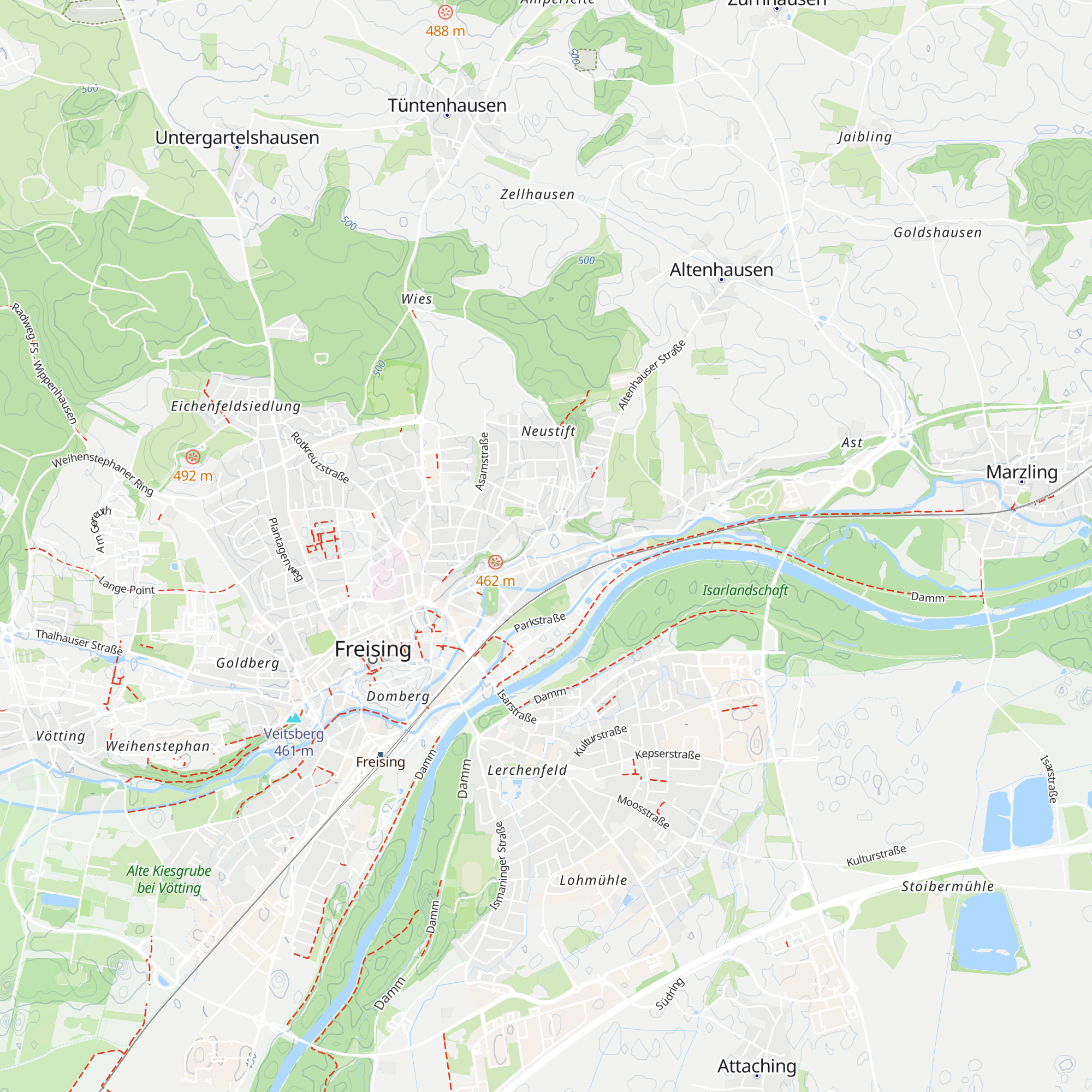 Zentrale Information map