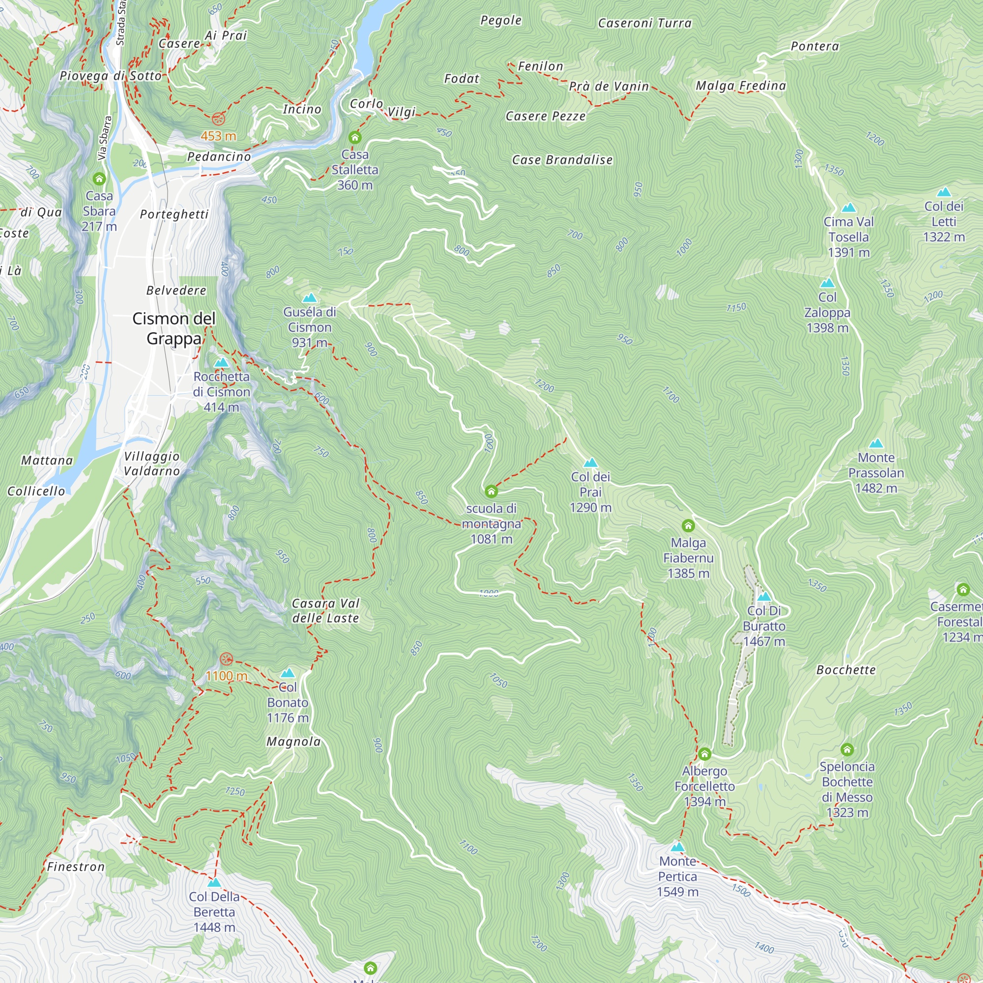scuola di montagna map