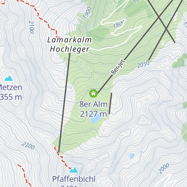 Map of 8er Alm