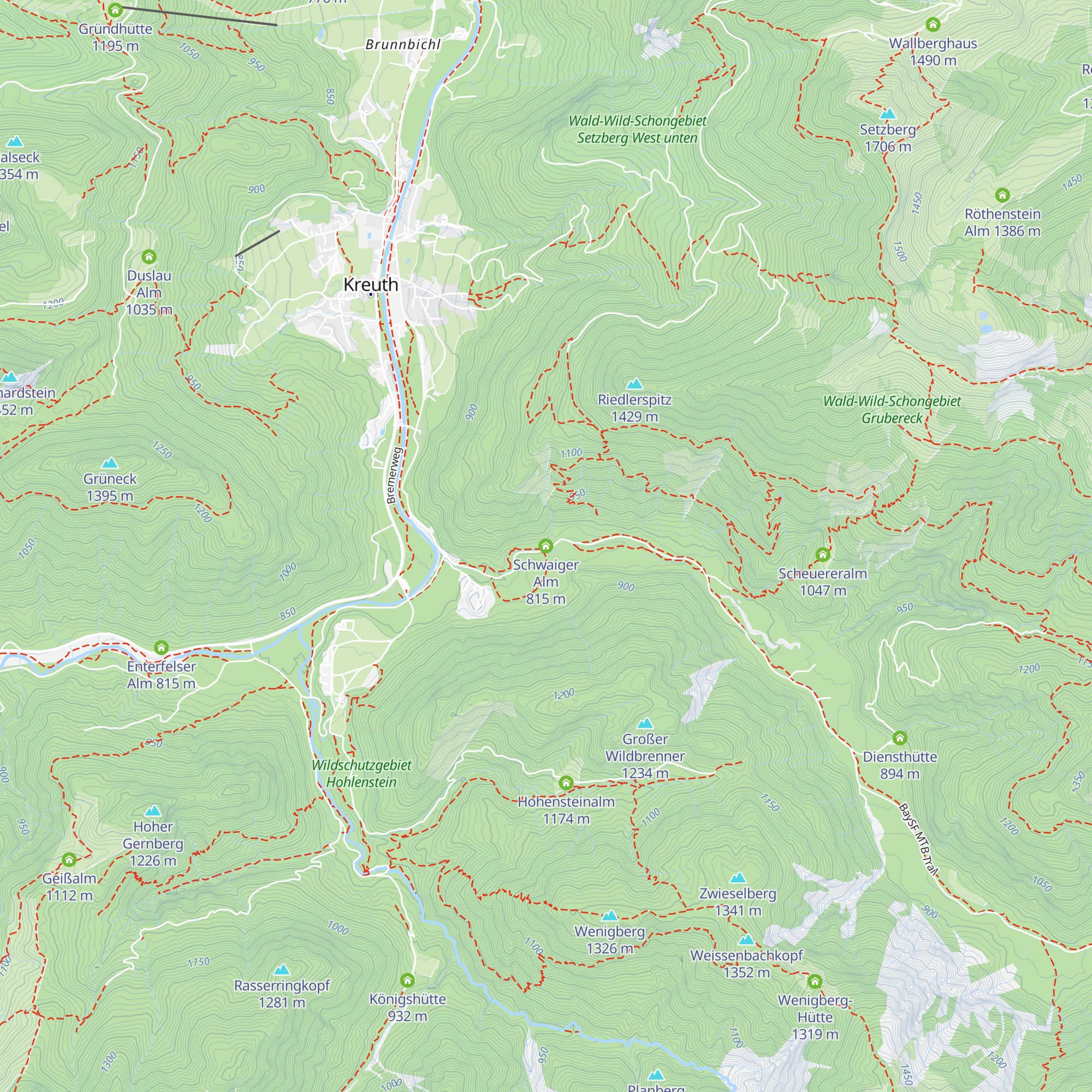 Schwaiger Alm map