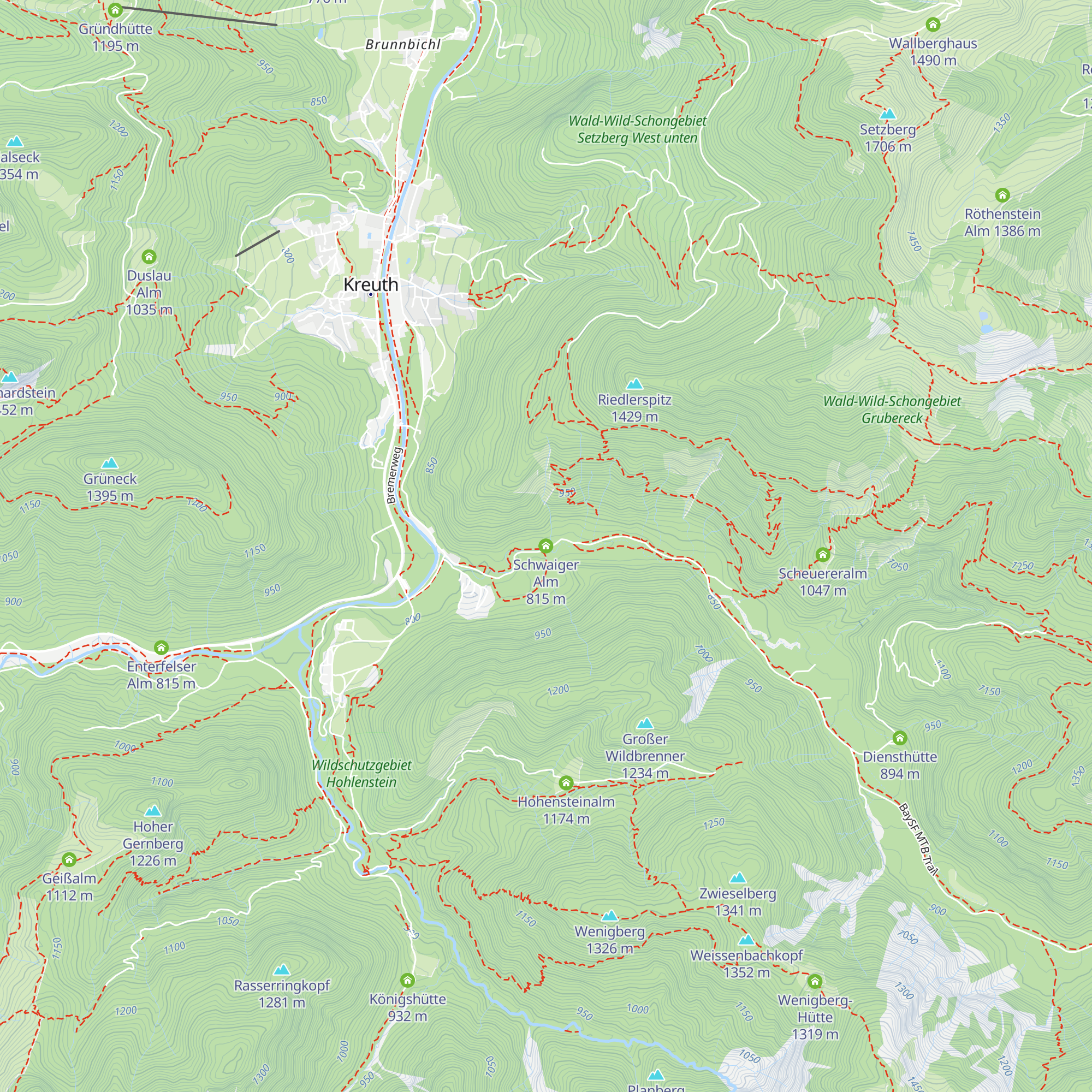 Schwaiger Alm map