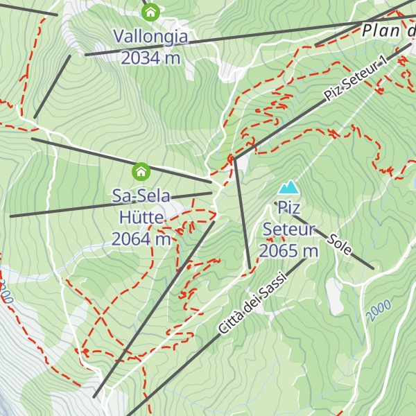 Map of Gran Paradiso