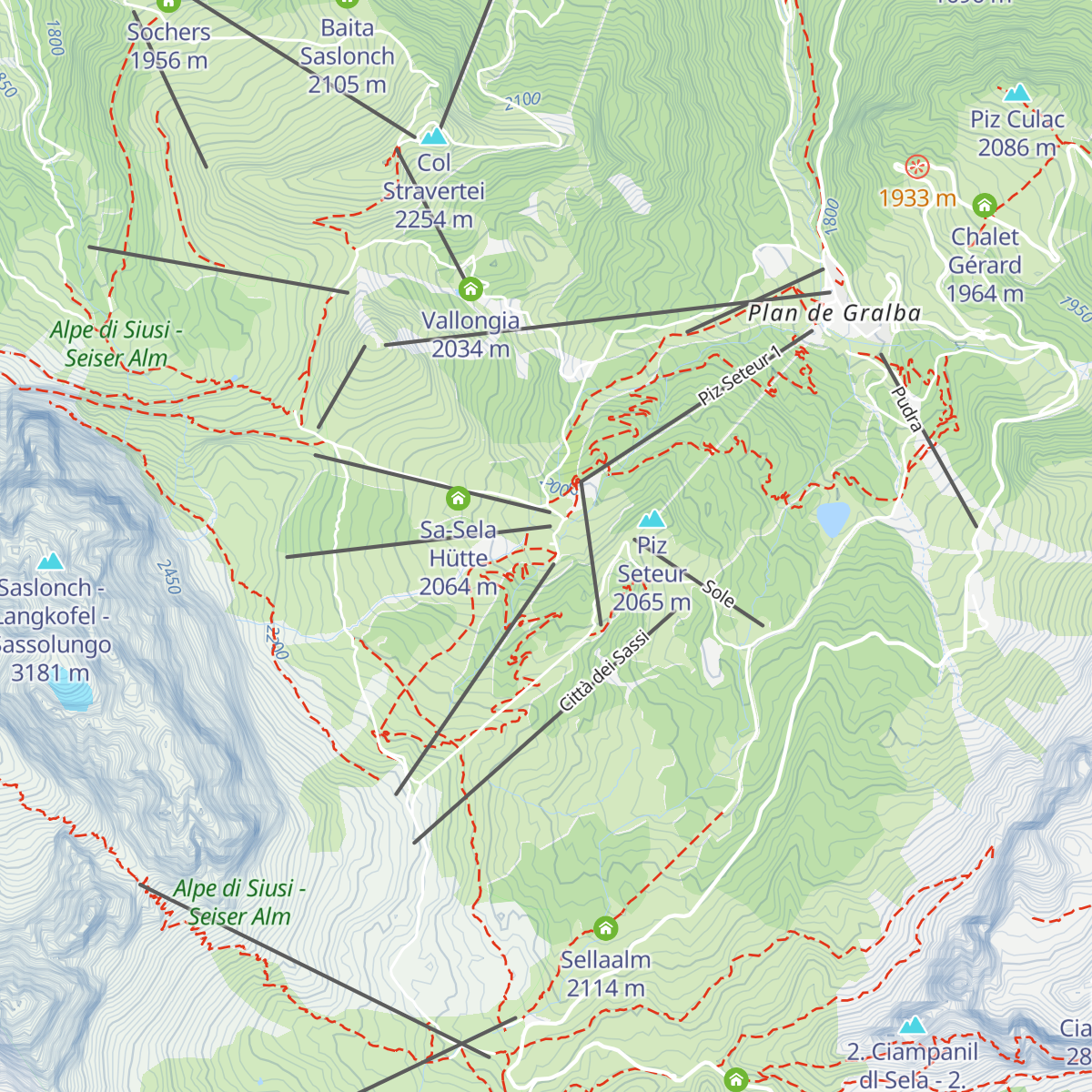 Gran Paradiso map