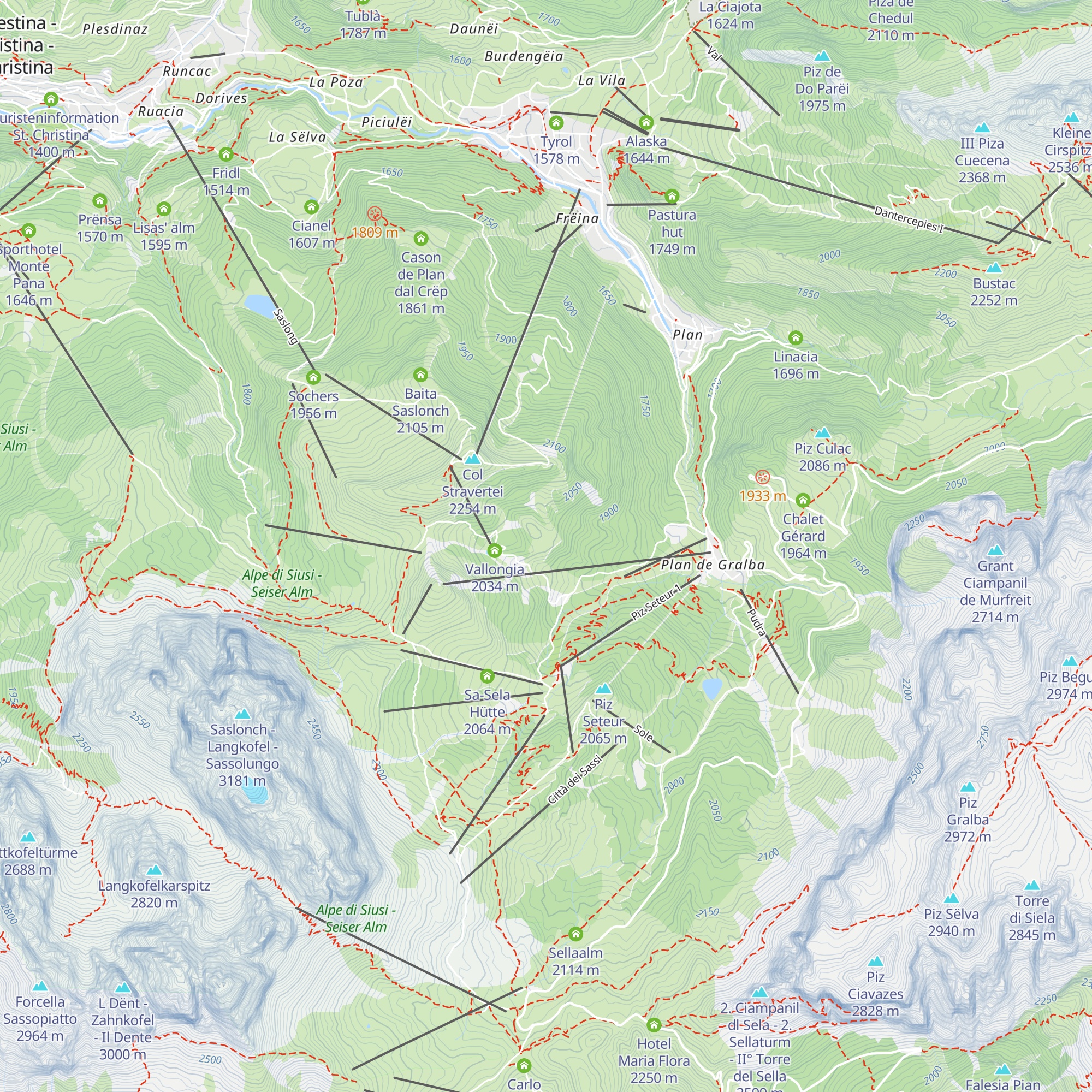 Ciadinat hut map