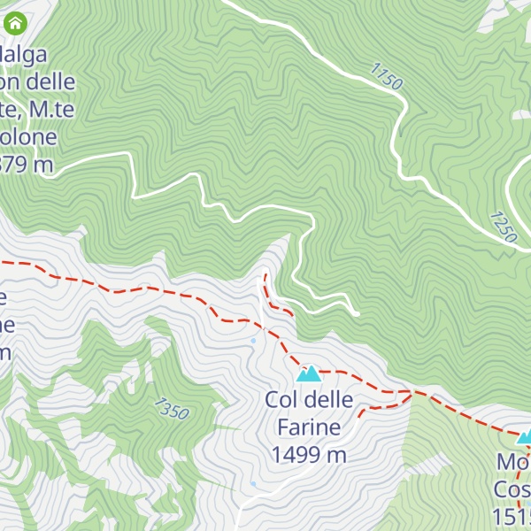 Map of Malga Farine
