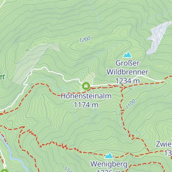 Map of Hohensteinalm