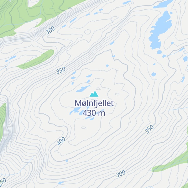 Map of Mølnfjellet