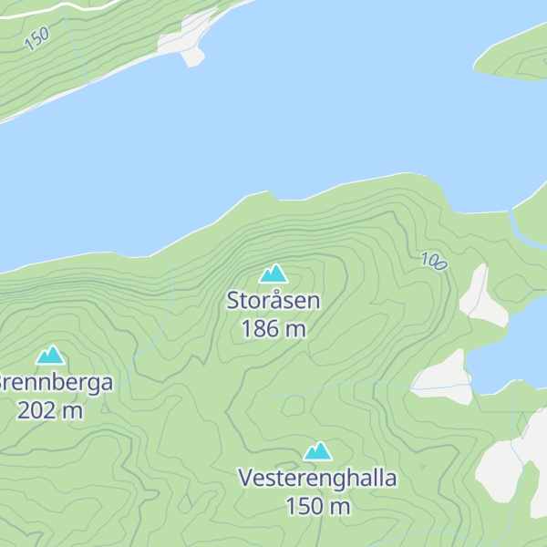 Map of Storåsen