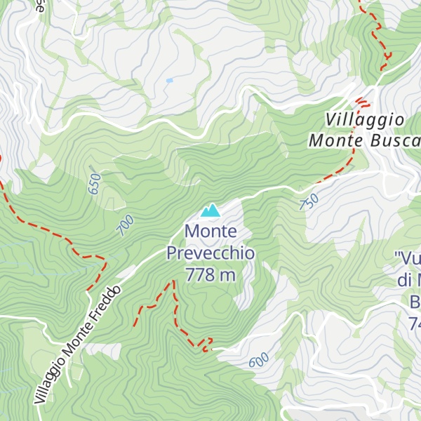Map of Monte Prevecchio