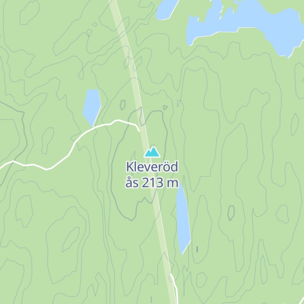 Map of Kleveröd ås