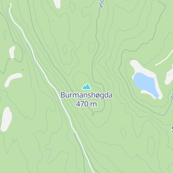 Map of Burmanshøgda
