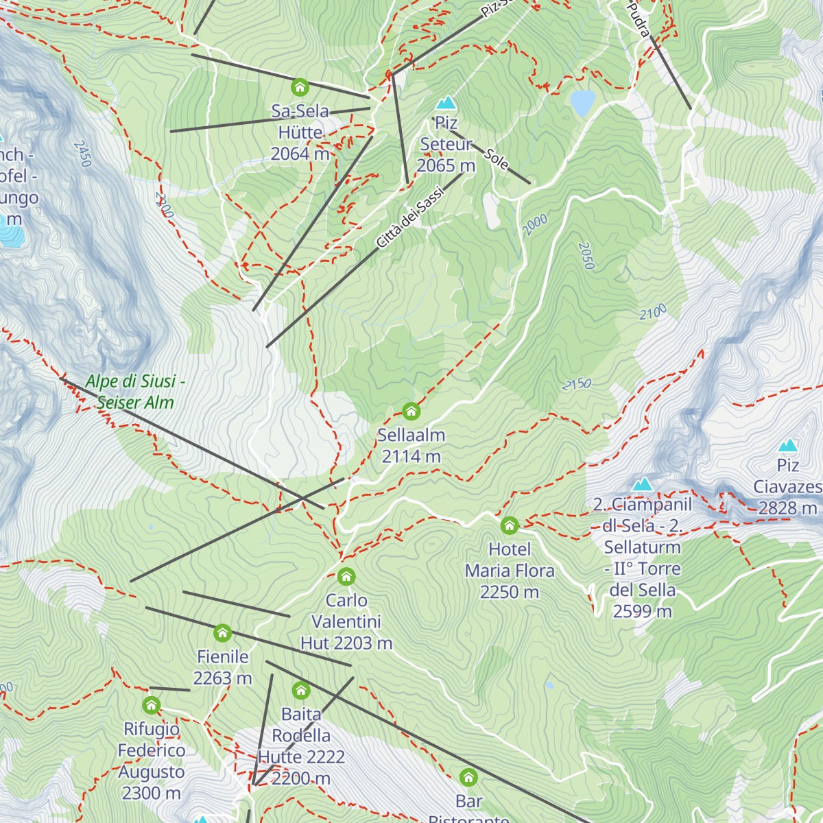 Sellaalm map