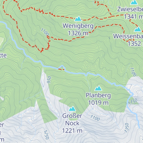Map of Ehem. Hofbauernweissachalm