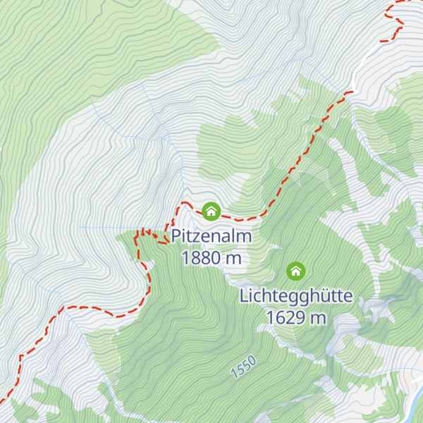 Map of Pitzenalm
