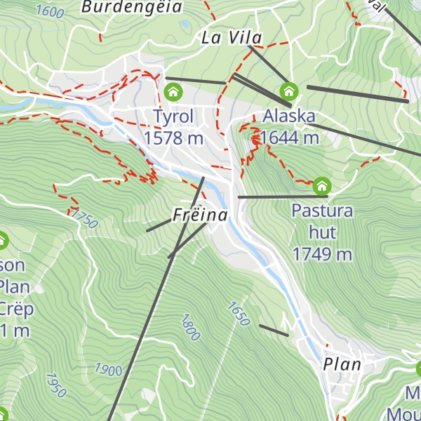 Map of Restaurant Freina