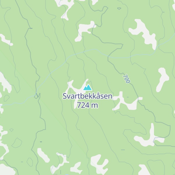 Map of Svartbekkåsen