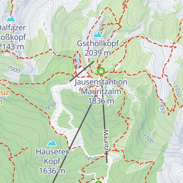Map of Erfurter Hütte
