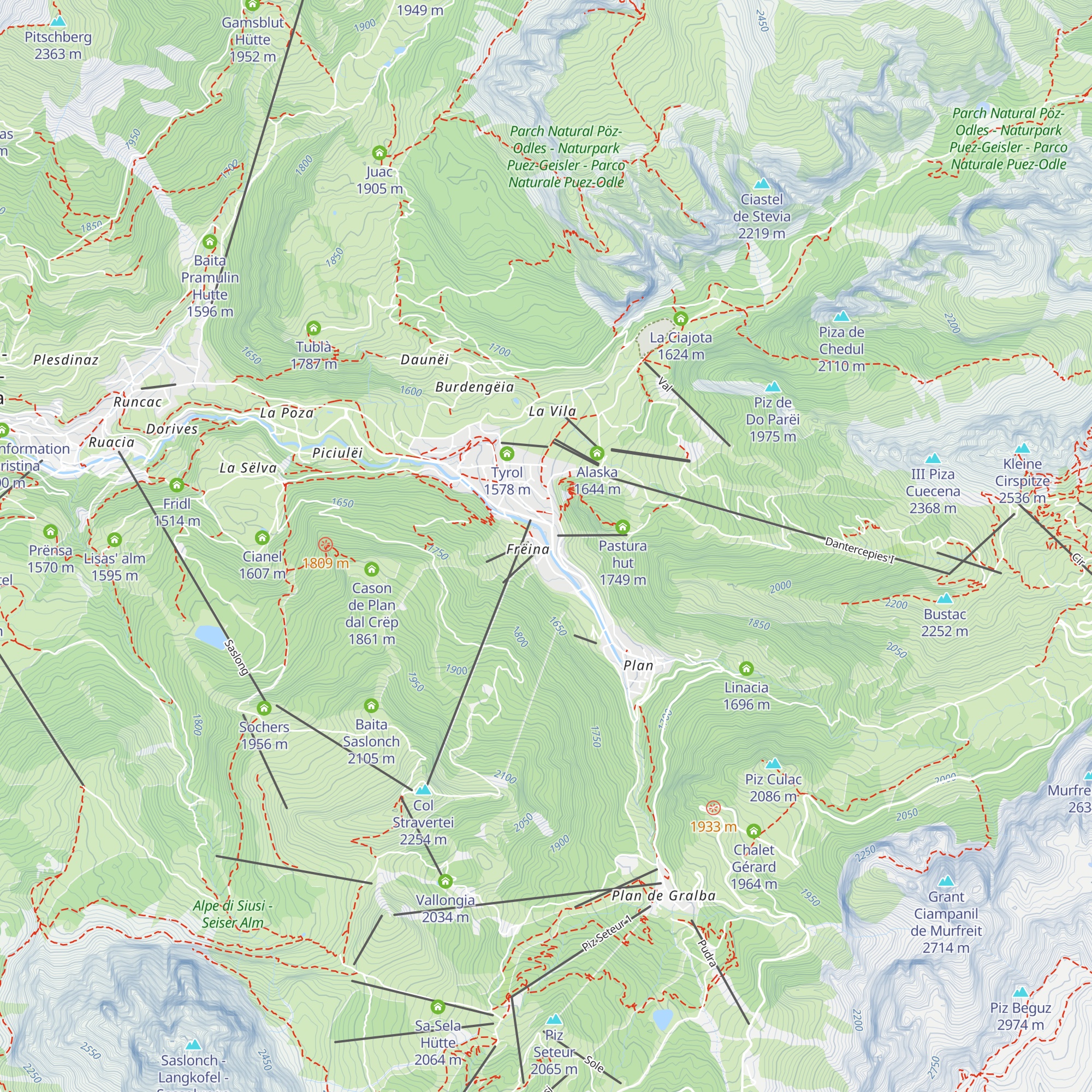 La Stua map