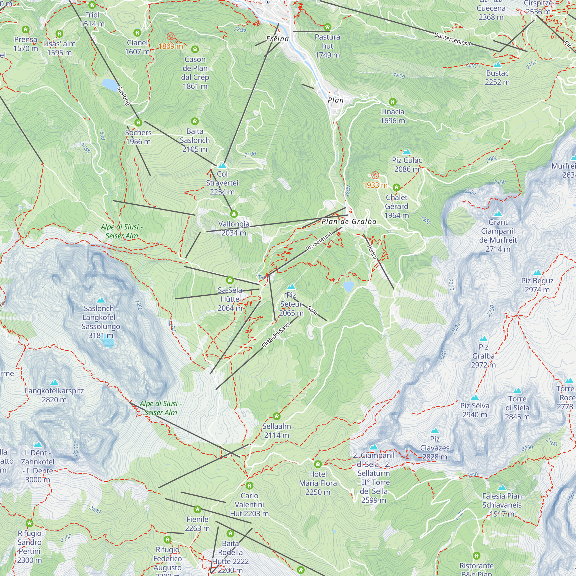 Piz Seteur map