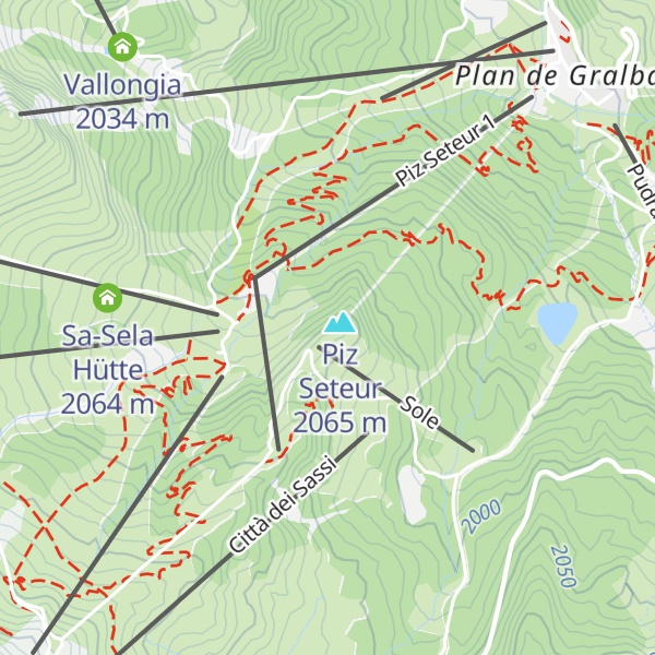 Map of Piz Seteur