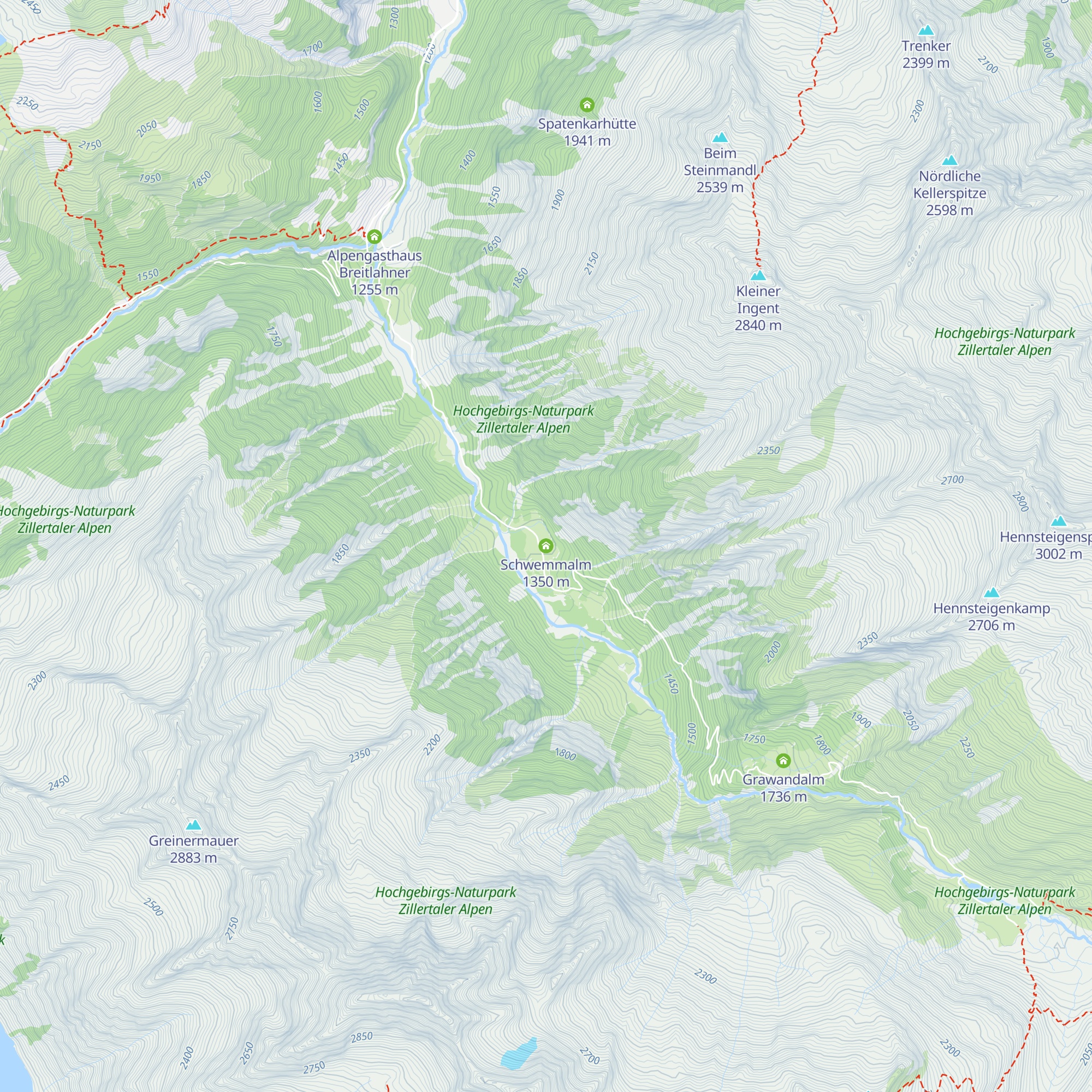 Schwemmalm map