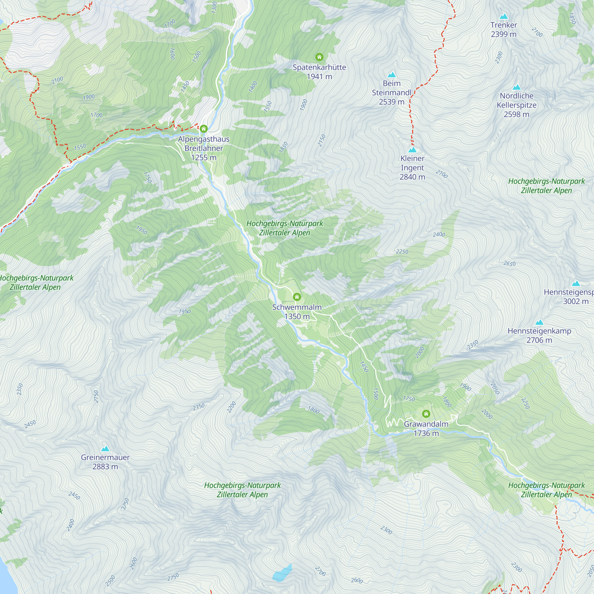 Schwemmalm map