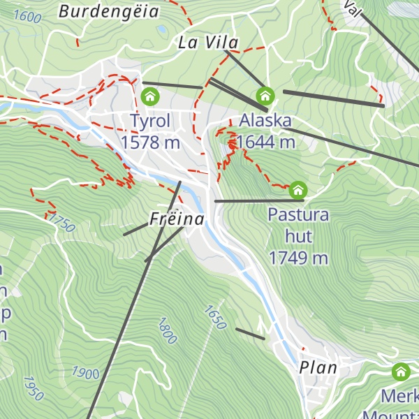Map of La Bula