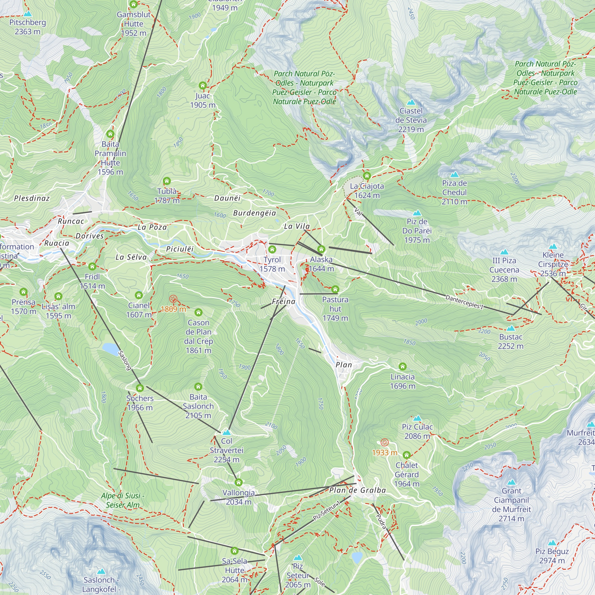 La Bula map