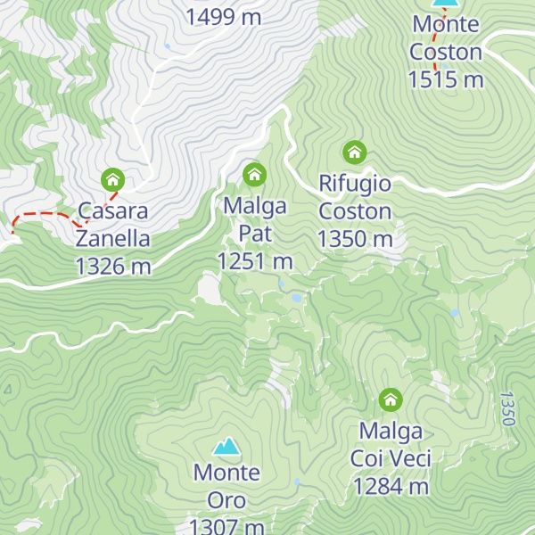 Map of Malga Moda