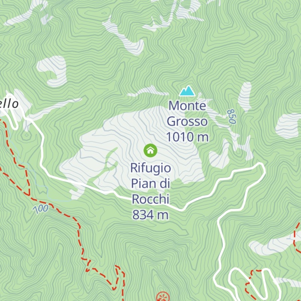 Map of Rifugio Pian di Rocchi