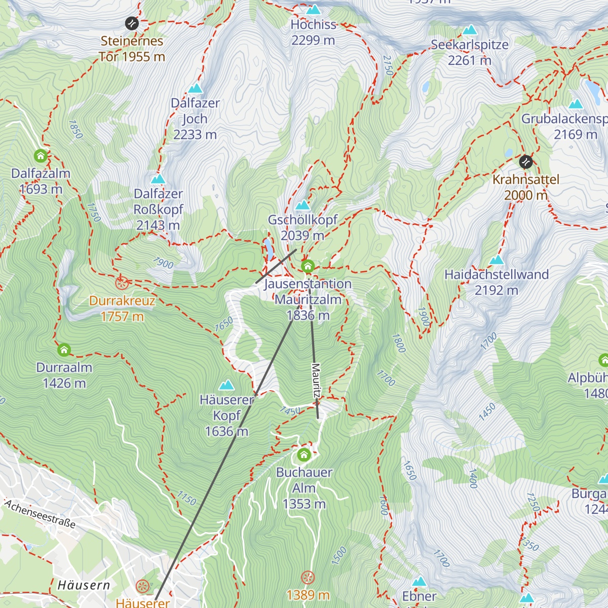 Almstüberl map