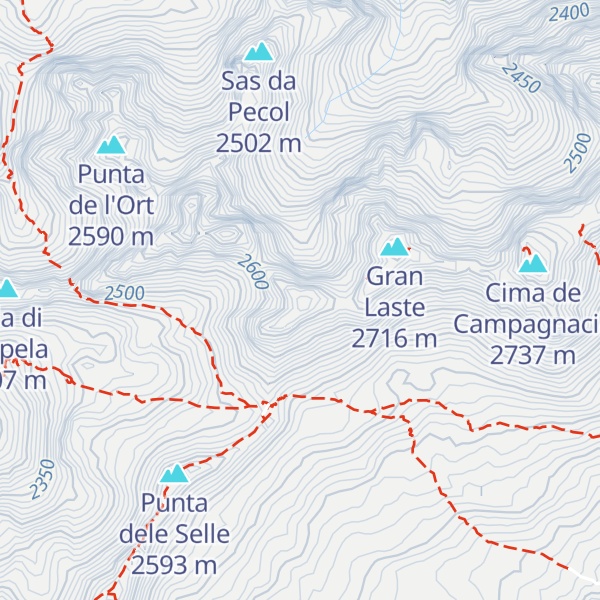 Map of Picol Laste