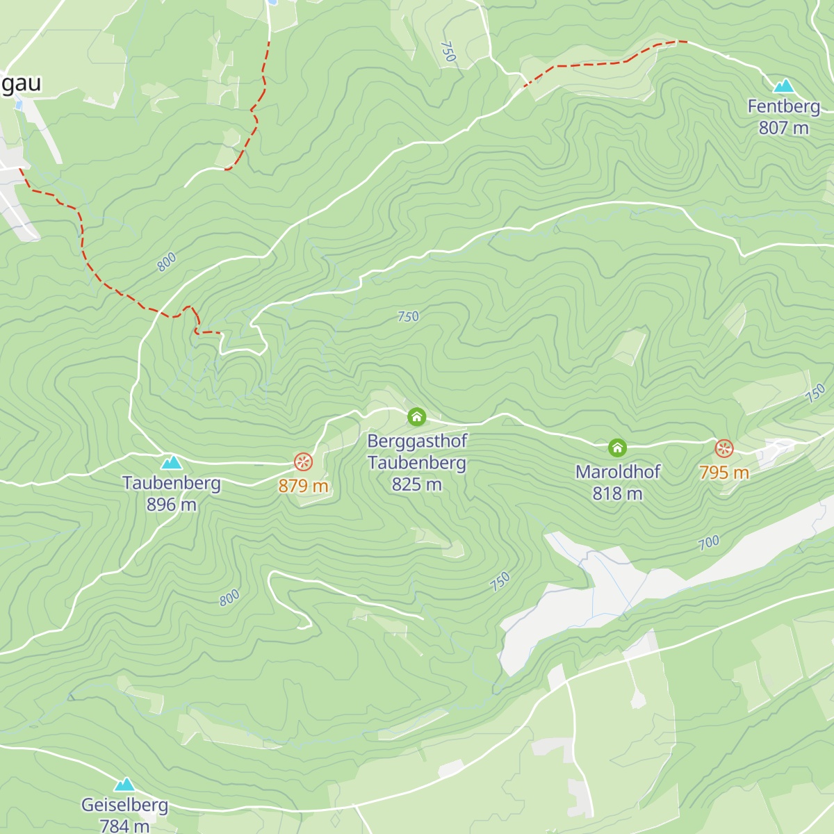Berggasthof Taubenberg map