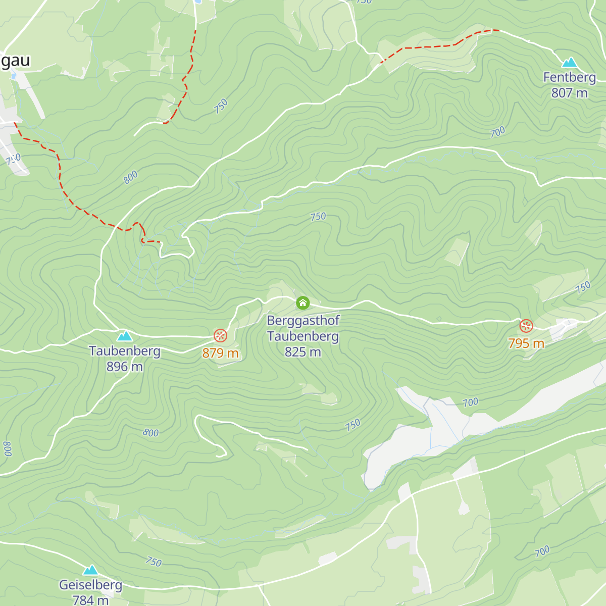 Berggasthof Taubenberg map