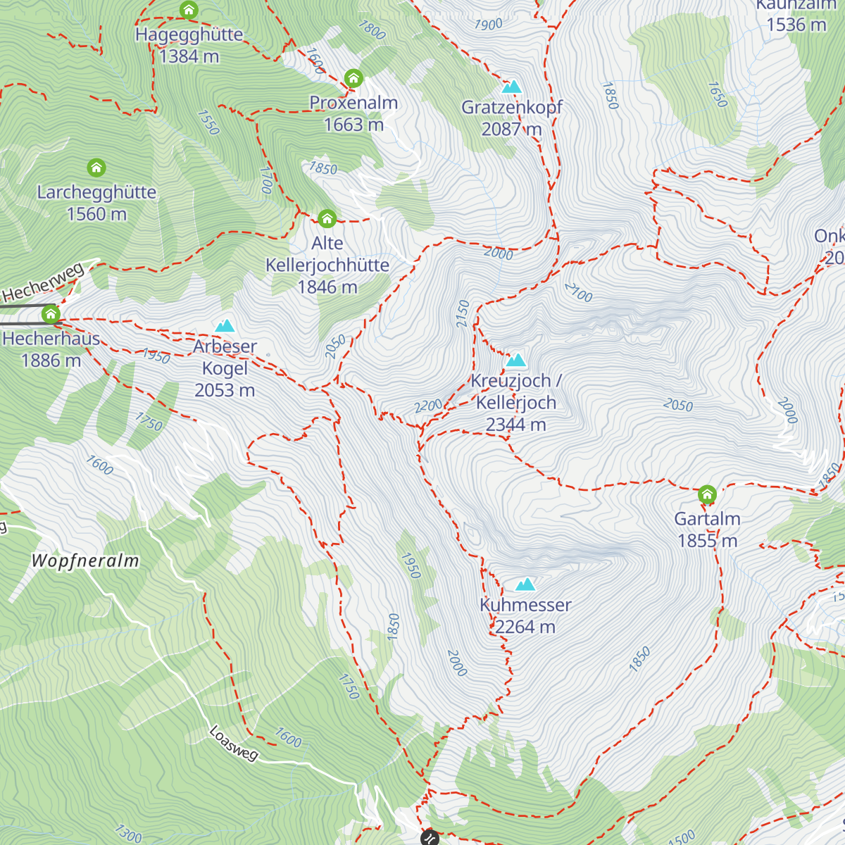 Kellerjochhütte map