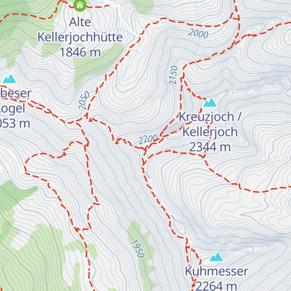 Map of Kellerjochhütte