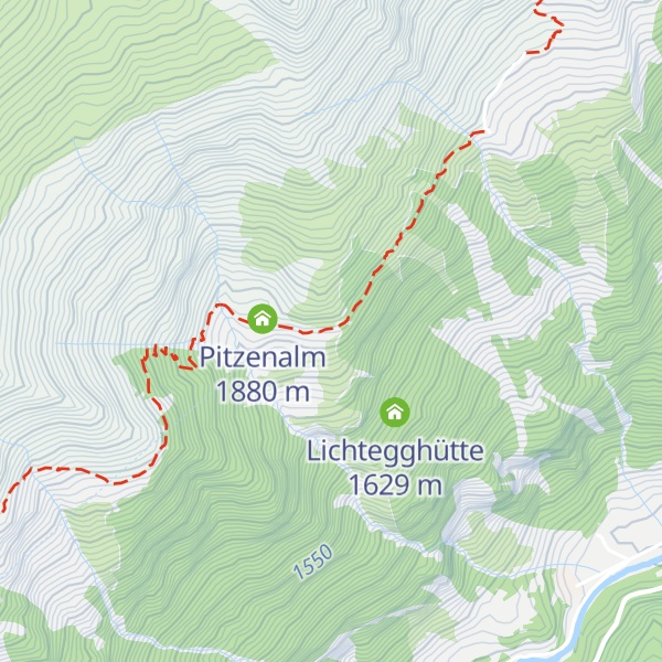Map of Pitzenalm