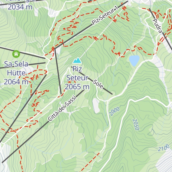 Map of Ciavaz hut