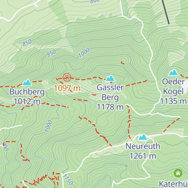 Map of Berger Alm