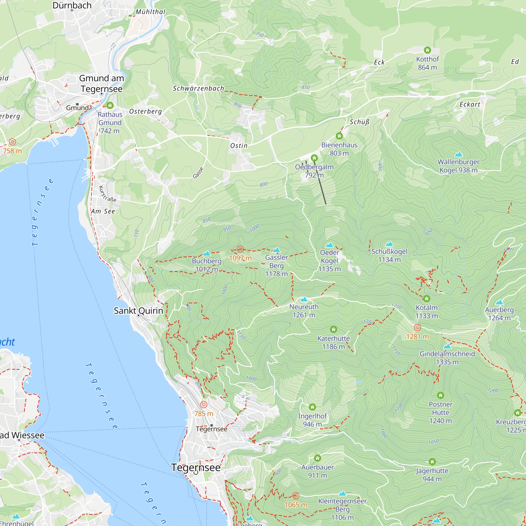 Berger Alm map