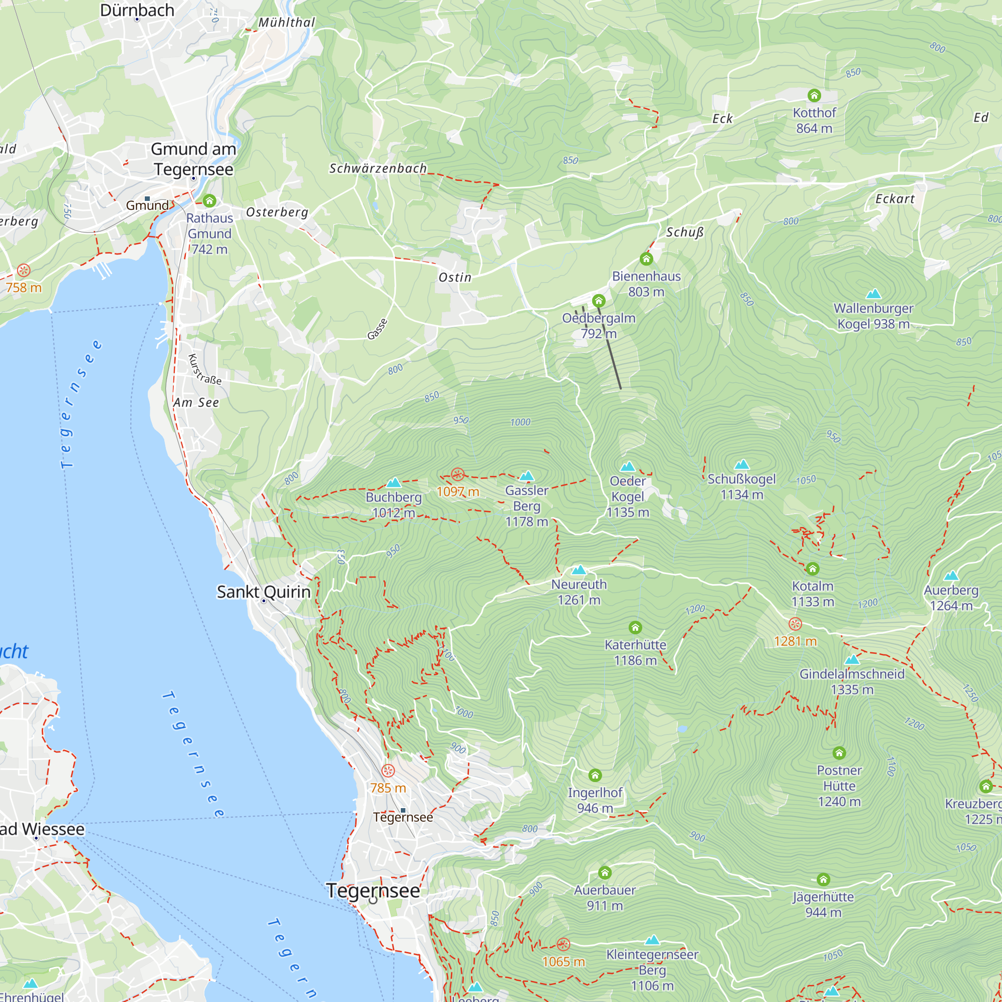 Berger Alm map