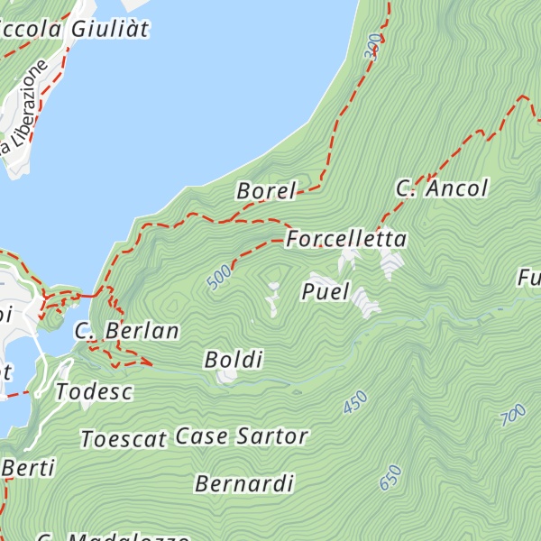Map of Col dei Baghi