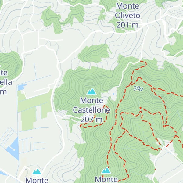 Map of Monte Castellone