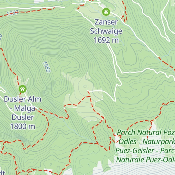 Map of Glatsch Alm - Malga Glatsch