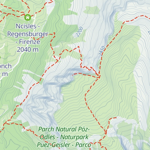 Map of Monte Stevia - La Piza