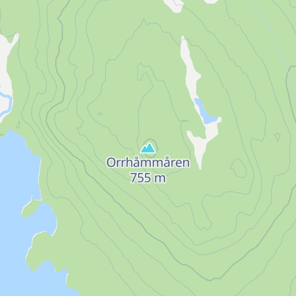 Map of Orrhåmmåren